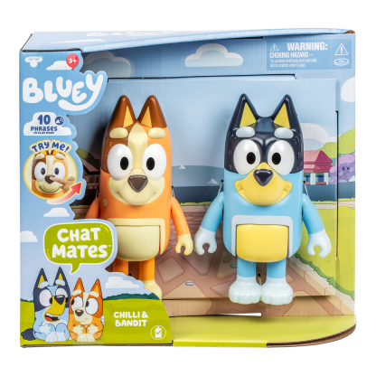 Shopkins Bluey S13 Chat Mates Figure 2 Pack Chilli & Bandit