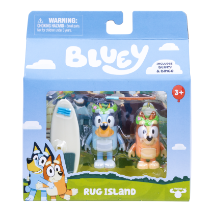 Shopkins Bluey S14 Figure 2 Pack Rug Island