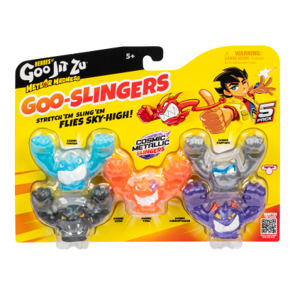 Shopkins Meteor Madness Goo Slingers 5 Pack Cosmic Metallic Slingers