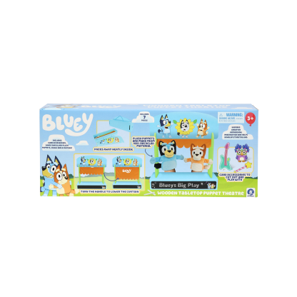 Shopkins 8th Wonder Bluey Wooden Puppet Theater
