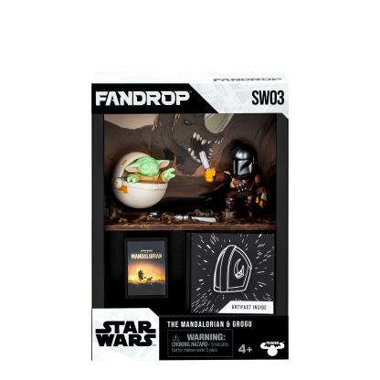 Shopkins FANDROP Star Wars W1 Figure 2 Pack Mandalorian & Grogu