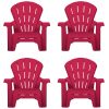 Little Tikes Garden Chairs - Red 4 Pack