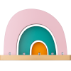 Tonies Mini Tabletop Shelf: Rainbow